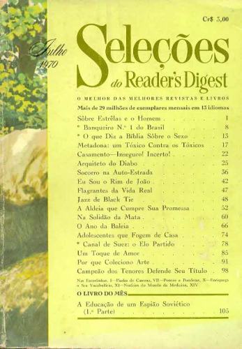 Revista Seleções Readers Digest (Tomo LVIII, Nº 342, julho de 1970)