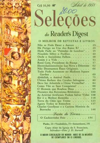 Revista Seleções Readers Digest (Tomo XXXIII, Nº 195, Abril de 1958)