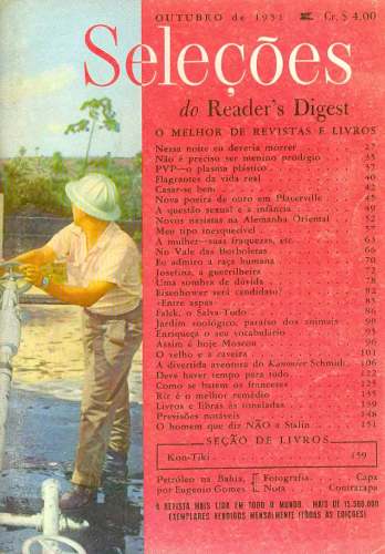 Revista Seleções Readers Digest (Tomo XX, Nº 117, Outubro de 1951)