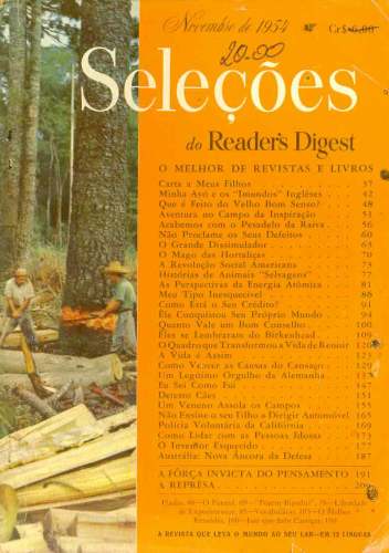 Revista Seleções Readers Digest (Novembro de 1954)