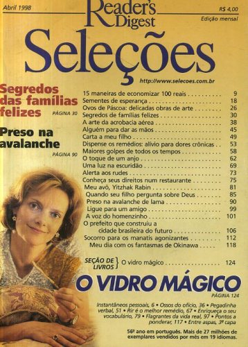 Revista Seleções Readers Digest (Abril de 1998)