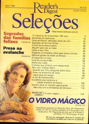 Revista Seleções Readers Digest (Abril 1998)