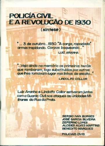 Polícia Civil e a Revolução de 1930