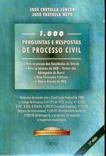 1.000 Perguntas e Respostas de Processo Civil