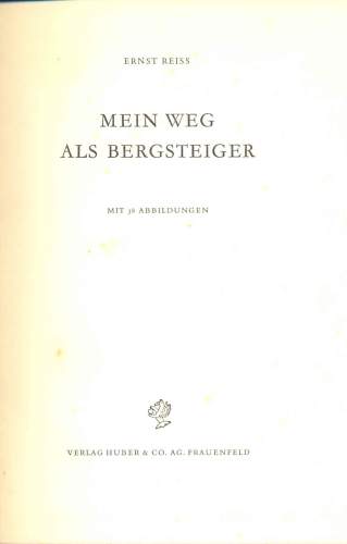 Mein Weg als Bergsteiger