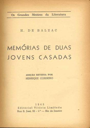 Memórias de Duas Jovens Casadas