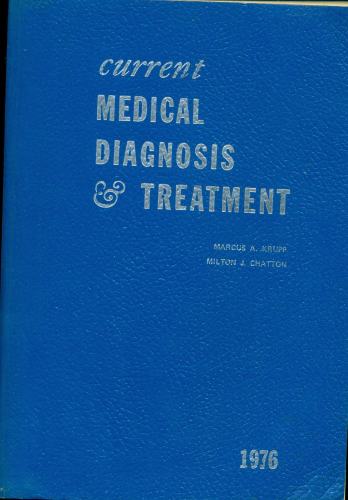 Current Medical Diagnosis and Treatment