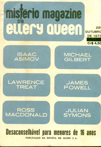 Mistério Magazine de Ellery Queen (nº 291, Outubro de 1973)