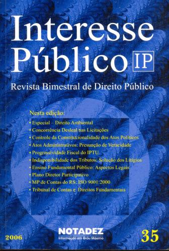 Revista Interesse Público (Ano VII, Nº 35, Janeiro/Fevereiro 2006)