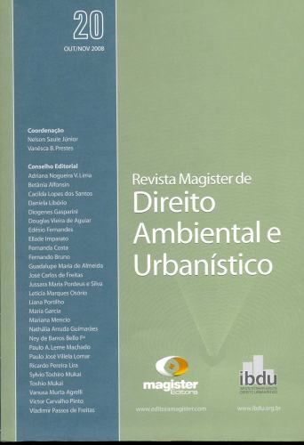 Revista Magister de Direito Ambiental e Urbanístico (Ano IV, Nº 20, Agosto/Setembro 2005)