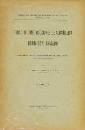 Curso de Construcciones de Albañilería y Hormigón Armado