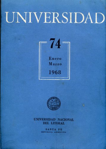 Revista Universidad (n°74 - Janeiro/Março 1968)