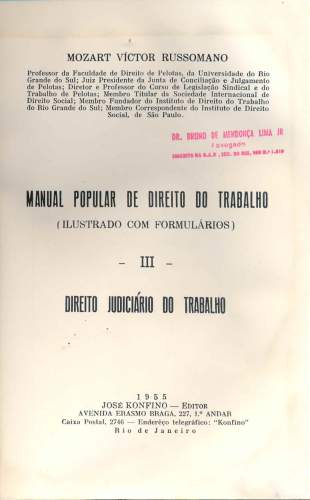 Manual Popular de Direito do Trabalho