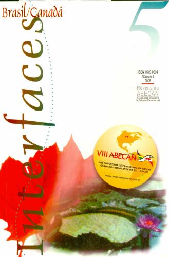 Revista Abecan (Nº 5, 2005): Interfaces Brasil/Canadá