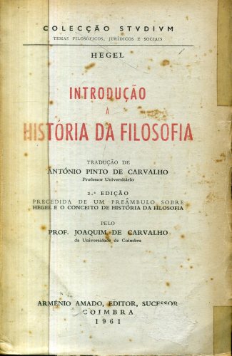 INTRODUÇÃO À HISTÓRIA DA FILOSOFIA