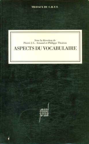 Aspects du Vocabulaire