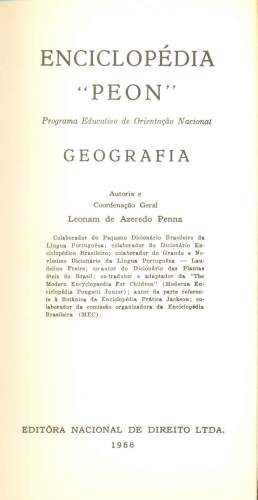 Enciclopédia Peon - Geografia