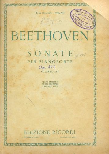 Sonate per Pianoforte- Op. 101 (Casella)