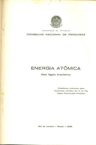 Legislação sobre Energia Atômica