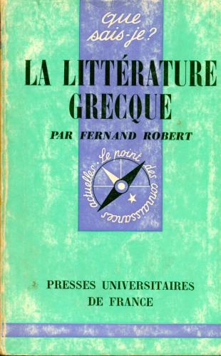 La Littérature Grecque