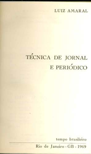 Técnica de Jornal e Periódico