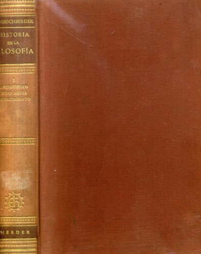 Historia de la Filosofia (Volume I)
