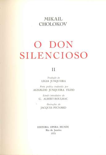 O Don Silencioso (Volume II)