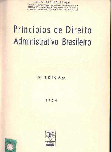 Princípios de Direito Administrativo Brasileiro