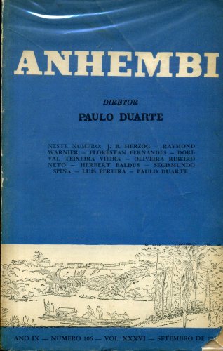 Anhembi (Volume XXXVI, Número 106)