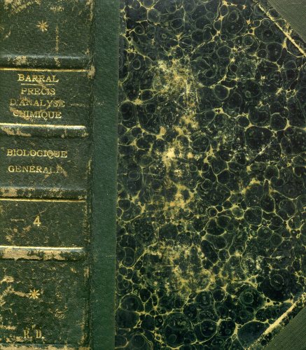 Précis d´Analyse Chimique: Biologique Générale