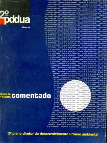 2º Plano Diretor de Desenvolvimento Urbano Ambiental