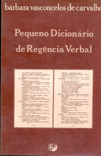 Pequeno Dicionário de Regência Verbal