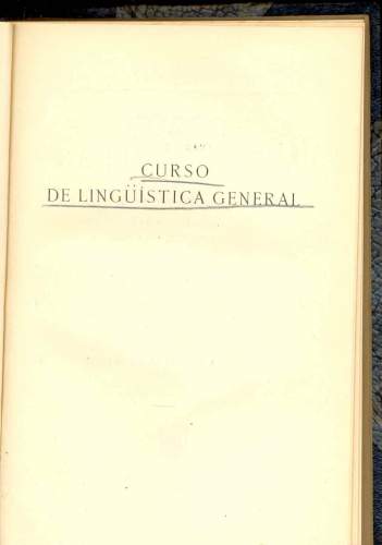 Curso de Linguística General