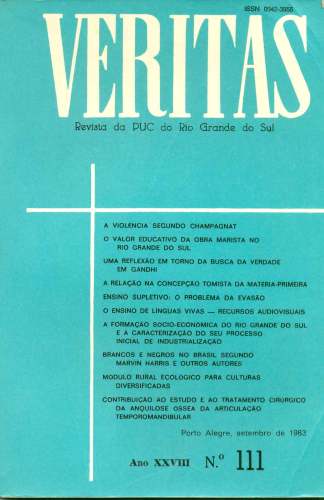 Revista Veritas (nº111, setembro de 1983)
