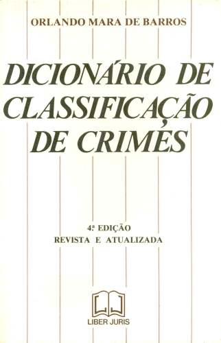 Dicionário de Classificação de Crimes