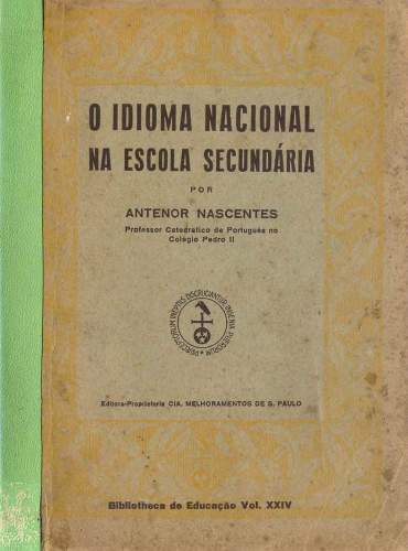 O Idioma Nacional na Escola Secundária