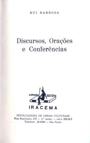 Discursos, Orações e Conferências (Tomo II)