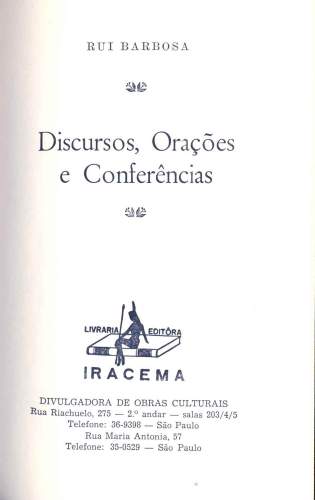 Discursos, Orações e Conferências (Tomo I)