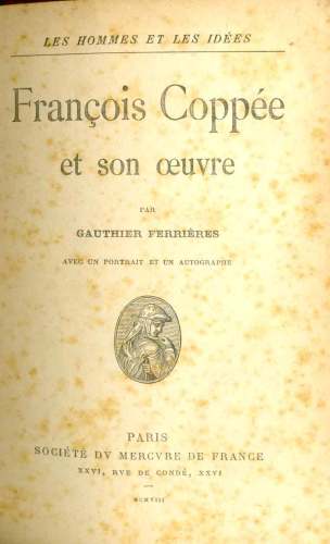 François Coppée Et Son Oeuvre