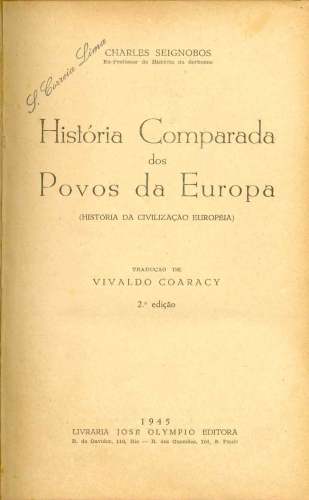 História Comparada dos Povos da Europa