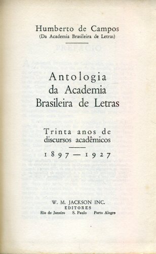 Discursos Acadêmicos - Academia Brasileira de Letras