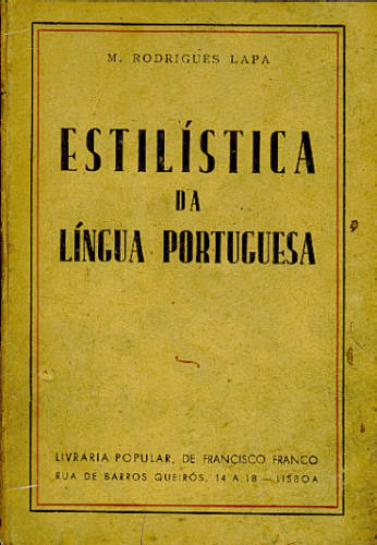 ESTILÍSTICA DA LÍNGUA PORTUGUESA