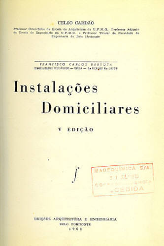 INSTALAÇÕES DOMICILIARES