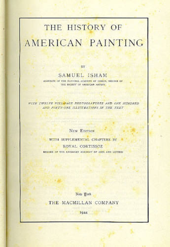 THE HISTORY OF AMERICAN PAINTING