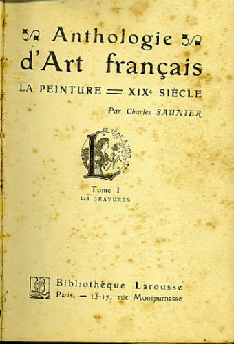 ANTHOLOGIE DART FRANÇAIS - TOMOS I E II