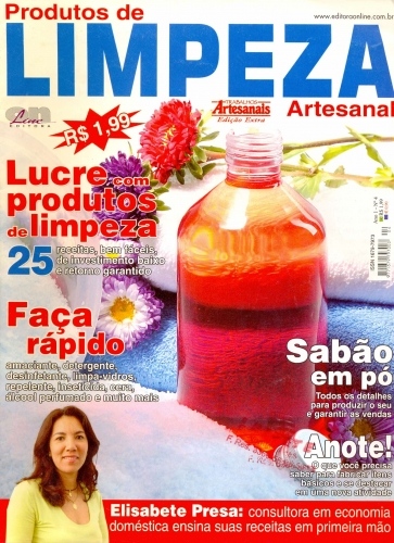 Revista Produtos de Limpeza Artesanal.