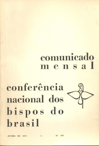 Comunicado Mensal Conferência Nacional dos Bisbos do Brasil (nÚmero 237)
