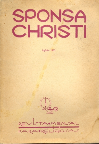 Sponsa Christi; Revista mensal para relgiosas (agosto de 1963)