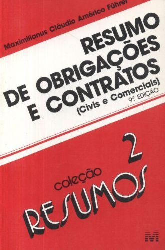 Resumo de Obrigações e Contratos - Civis e Comerciais
