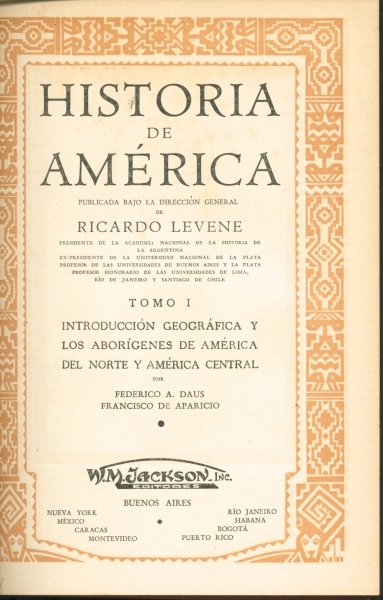 Historia de América (Tomo 1)